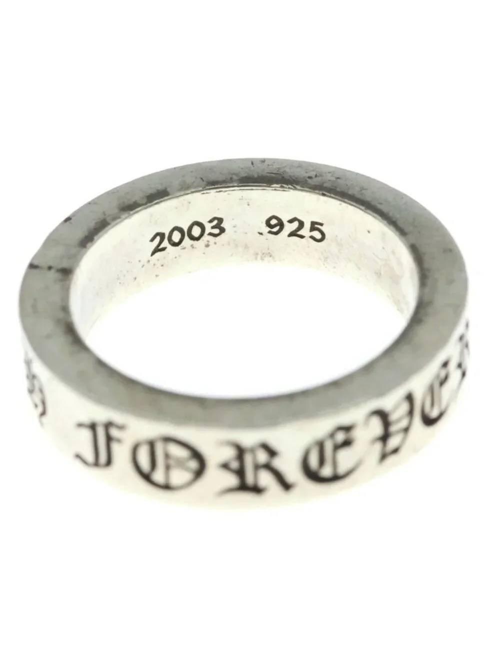 Chrome Hearts Spacer Forever Ring Silver